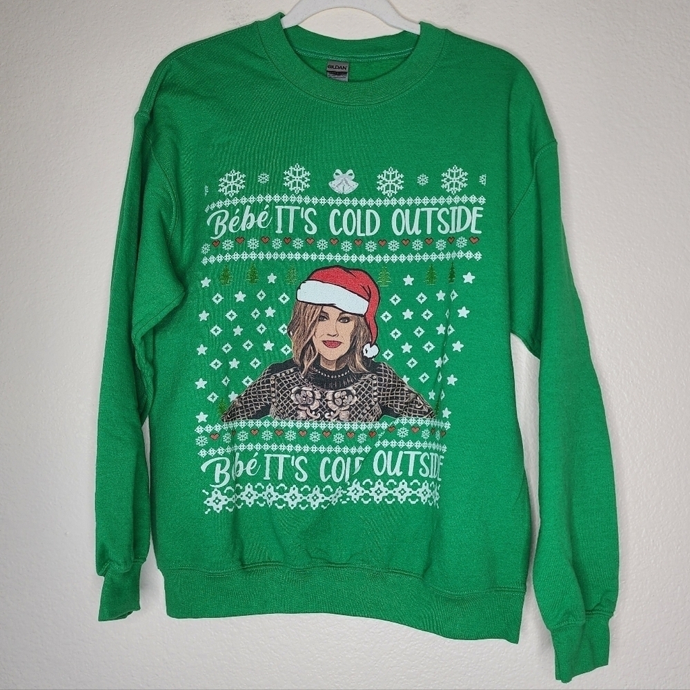Schitt’s Creek Babe It’s Cold Outside Ugly Christmas Sweatshirt M